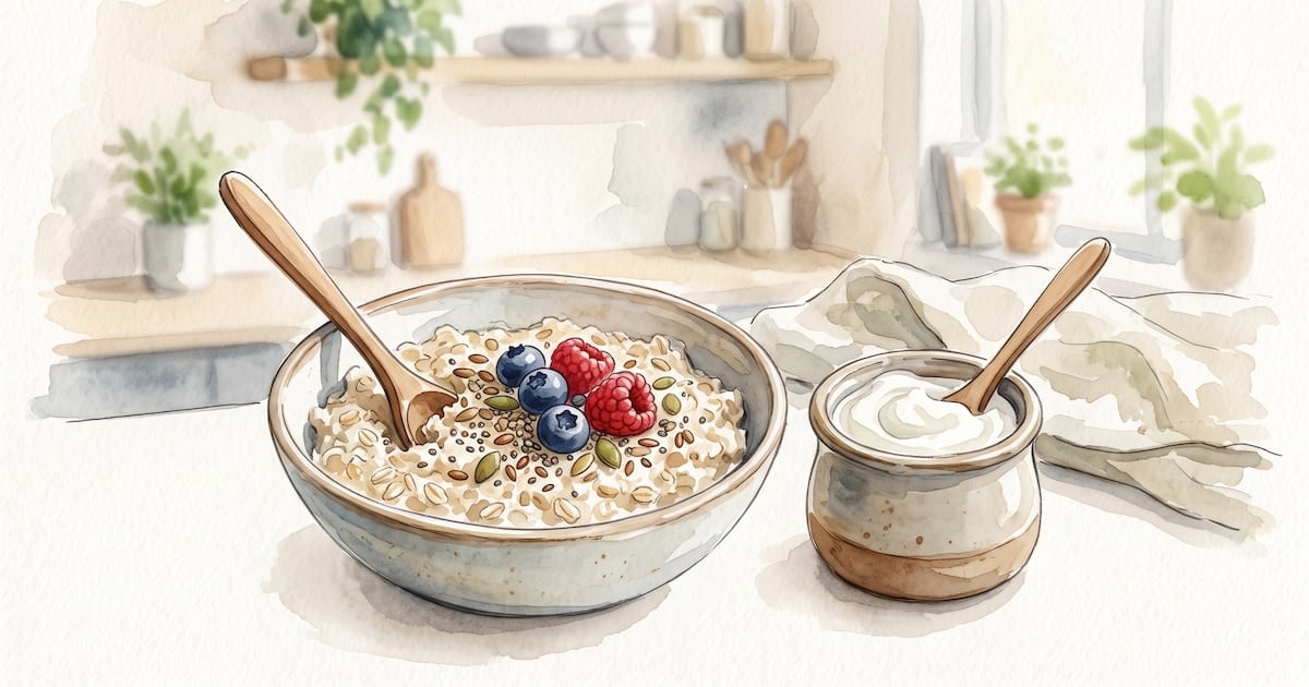 Avena y yogur griego, una pareja que el intestino festeja (pero no hace magia sola)