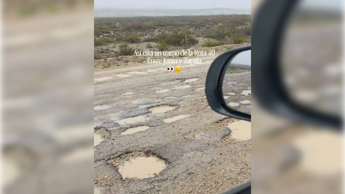La Ruta 40 se rompe entre Junín y Zapala: 30 kilómetros de pozos que ya pasaron la línea del abandono