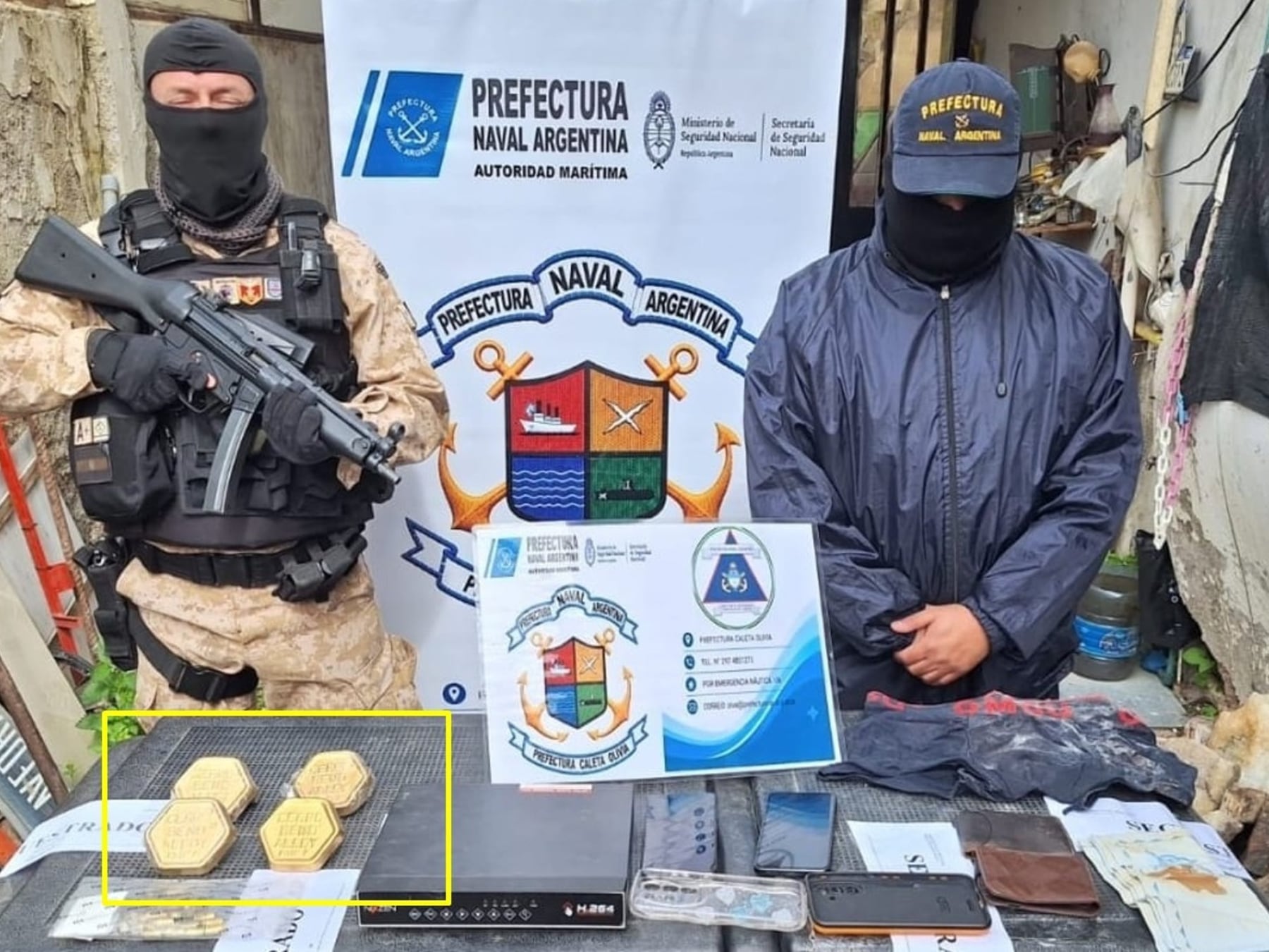 Los supuestos lingotes de oro del caso García en Caleta Olivia eran en realidad cerrobend, una aleación usada en radioterapia
