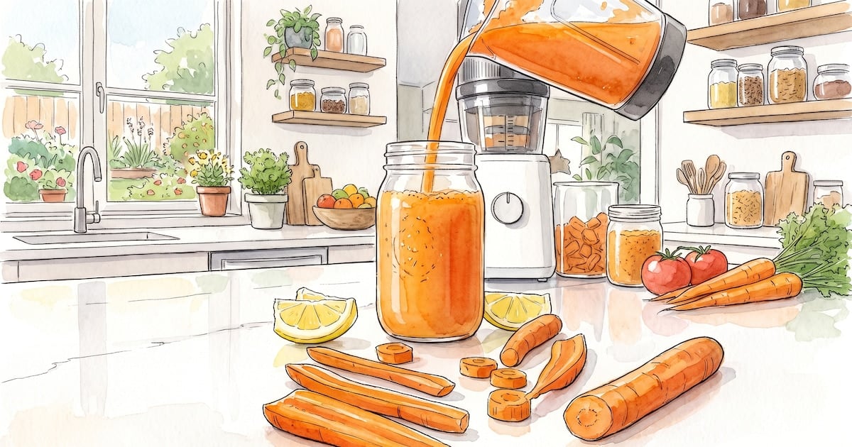 Jugo o zanahoria entera: por qué lo que se va al exprimidor también cambia lo que el cuerpo aprovecha